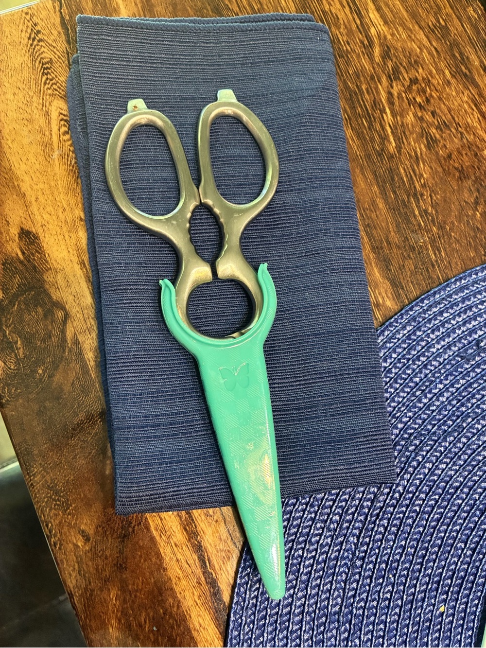 The pioneer woman Green Teal Kitchen Scissors with Sheath